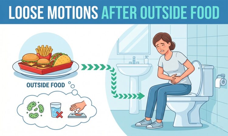 loose motions after outside food